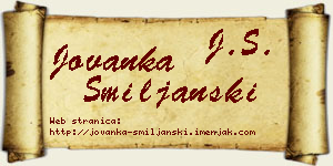 Jovanka Smiljanski vizit kartica